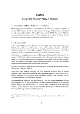 Chapter 2. Energy and Transport Policy in Malaysia