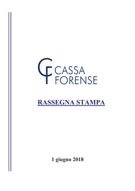 Prime Pagine 1 Giugno 2018