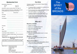 Norfolk Wherry Trust Leaflet