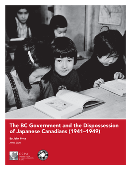 The BC Government and the Dispossession of Japanese Canadians