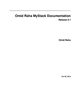 Omid Raha Mystack Documentation Release 0.1