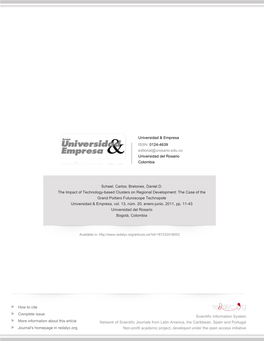 The Impact of Technology-Based Clusters on Regional Development: the Case of the Grand Poitiers Futuroscope Technopole Universidad & Empresa, Vol