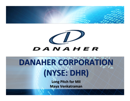 Danaher Corporation (Nyse: Dhr)