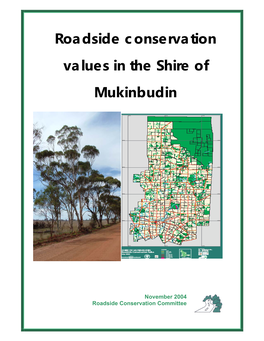 Roadside Conservation Values in the Shire of Mukinbudin