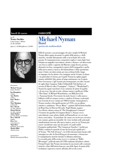 Michael Nyman Tel