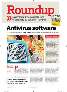 Antivirus Software Antivirus Software Roundup Every Month We Compare Tons of Software So You Don’T Have To!