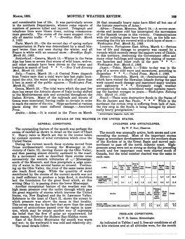 March, 1922. Monthly Weather Review