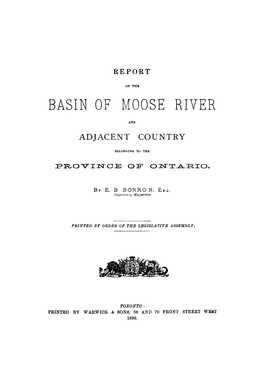 Basin of ·Moose River