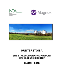 Hunterston a Site Closure Director Report