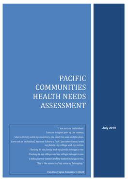 Pacific Communities Health Needs Assessment