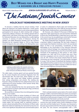 Holocaust Remembrance Meeting in New Jersey