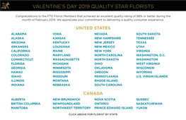 Valentine's Day 2019 Quality Star Florists