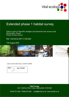 Extended Phase 1 Habitat Survey