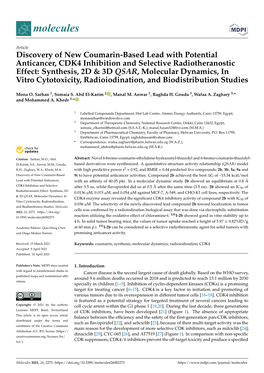 Discovery of New Coumarin-Based Lead with Potential