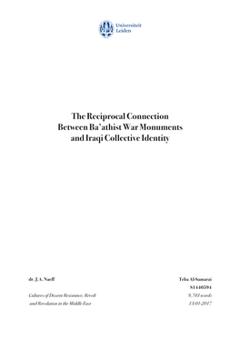 The Reciprocal Connection Between Ba'athist War Monuments and Iraqi