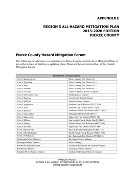 Appendix E Region 5 All Hazard Mitigation Plan 2015