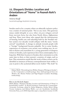 World Literatures: Exploring the Cosmopolitan- Vernacular Exchange, Edited by Stefan Helgesson, Annika Mörte Alling, Yvonne Lindqvist, and Helena Wulff, 119–128