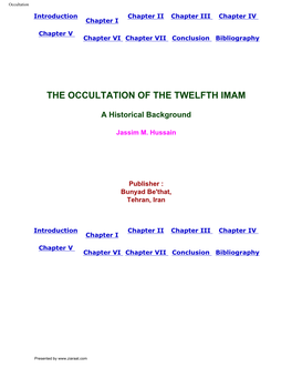 The Occultation of the Twelfth Imam