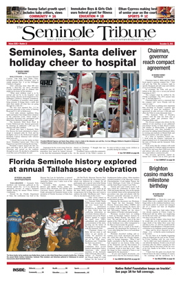 Seminoles, Santa Deliver Holiday Cheer to Hospital