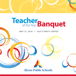 Teacher of the Year Banquet