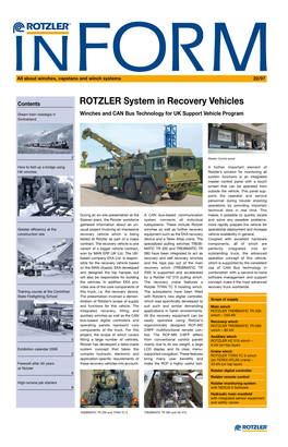 ROTZLER System in Recovery Vehicles