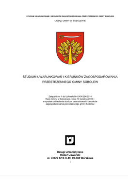 Studium Uwarunkowań I Kierunków Zagospodarowania Przestrzennego Gminy Sobolew.Pdf