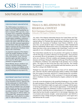 Southeast Asia Bulletin