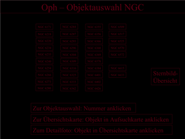 Oph – Objektauswahl NGC