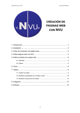 Creación De Páginas Web Con Nvu