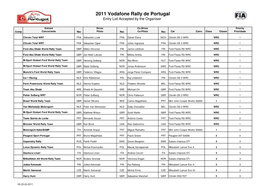 Inscricoes Rally PT 2011 FIA V6 23 02 11