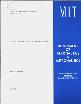 Flight Transportation Laboratory Report R-95-4 A