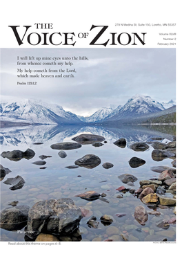 OF Volume XLVIII VOICE ZION Number 2 February 2021