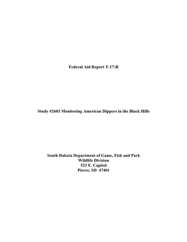 Federal Aid Report T-17-R