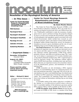 Inoculum 58(1) As Described by Burdsall and Dorworth, 19941