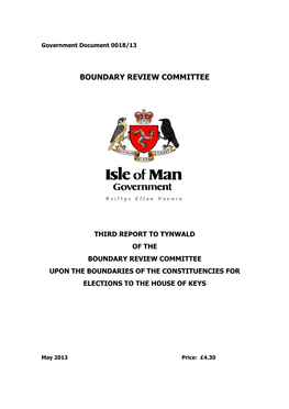 Boundary Review Committee Third Report to Tynwald