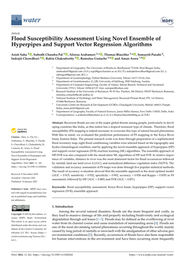 Flood Susceptibility Assessment Using Novel Ensemble of Hyperpipes and Support Vector Regression Algorithms