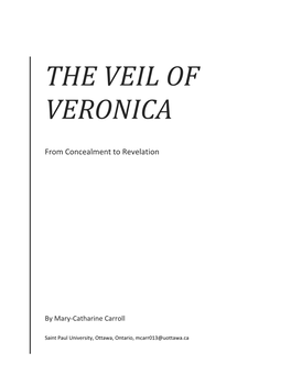 The Veil of Veronica