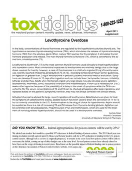 Toxtidbits (April 2011 Supplement)