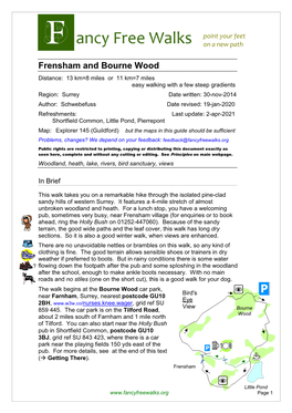 Frensham & Bourne Wood