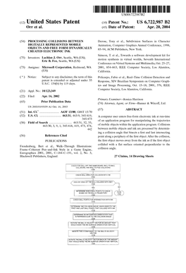 (12) United States Patent (10) Patent N0.: US 6,722,987 B2 Orr Et Al