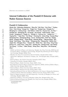 Internal Calibration of the Pandax-II Detector with Radon Gaseous Sources