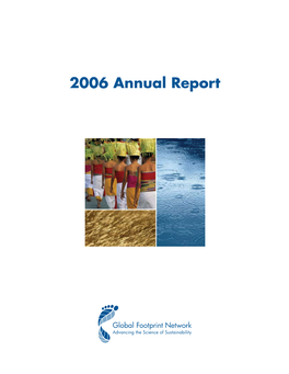 2006 Annual Report Letter from Our Executive Director