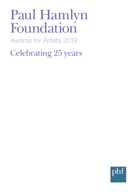 Awards for Artists 25Th Anniversary Brochure