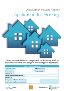Application for Housing