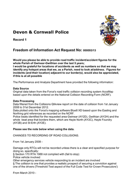 Devon & Cornwall Police