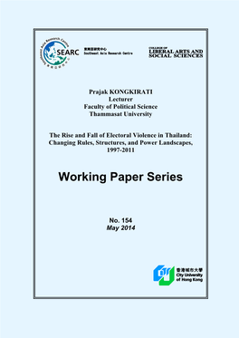 Constitutional Policy Making: Deciding About Thailand's Election System