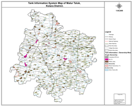 Tank Information System Map of Malur Taluk, Kolara District