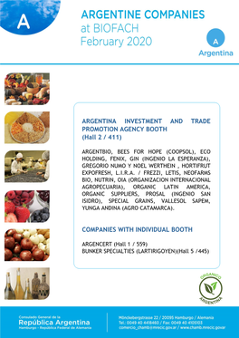 Argentina Investment and Trade Promotion Agency / Agencia Argentina De Inversiones Y Comercio Internacional