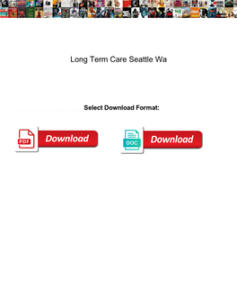 Long Term Care Seattle Wa