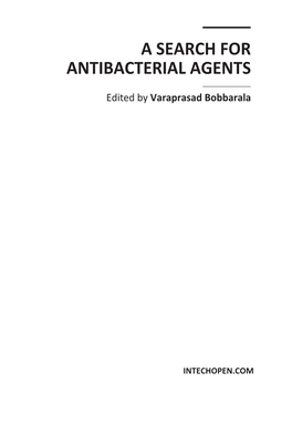 A Search for Antibacterial Agents